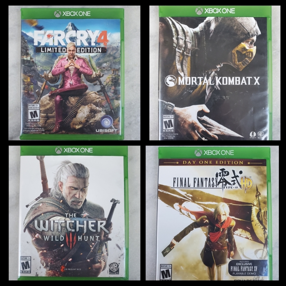 XBOX ONE Bundle of 4 Video Games